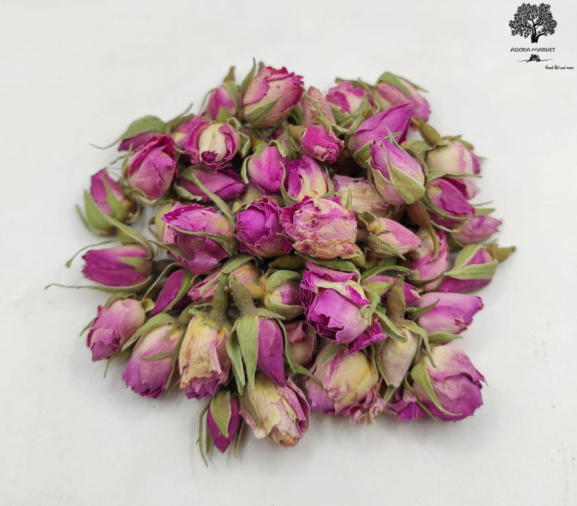 Dried Damask Rose Buds Edible | Rosa × Damascena